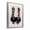 Stupell Industries Cat Walk Spotted Shoes Framed Print Under Glass, design by Annabelle Hall